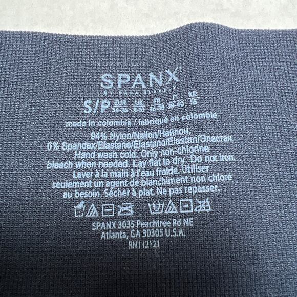 Spanx Look At Me Now High Rise Seamless Leggings SIZE S Navy Blue - Picture 5 of 9